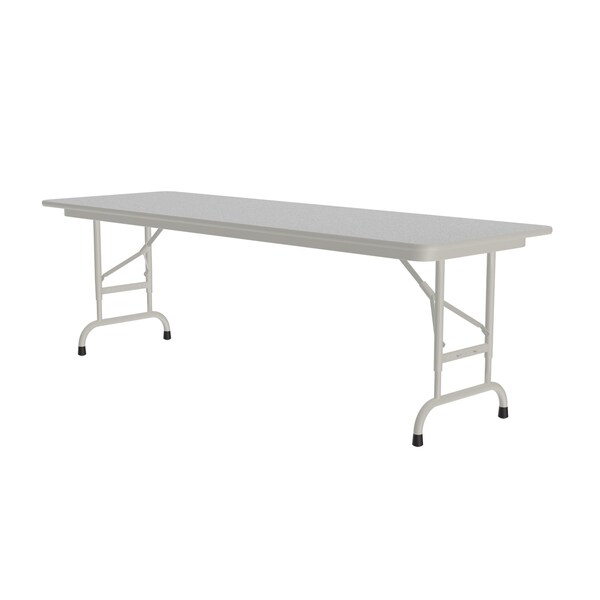 CFA Adjustable Melamine Folding Tables 24x60 Gray Granite